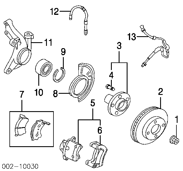  Mangueira do freio dianteira Ford Escape SUV (2001 - 2007) 