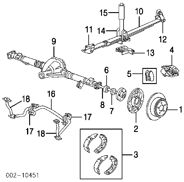 Montante de estabilizador traseiro Ford Explorer  U2