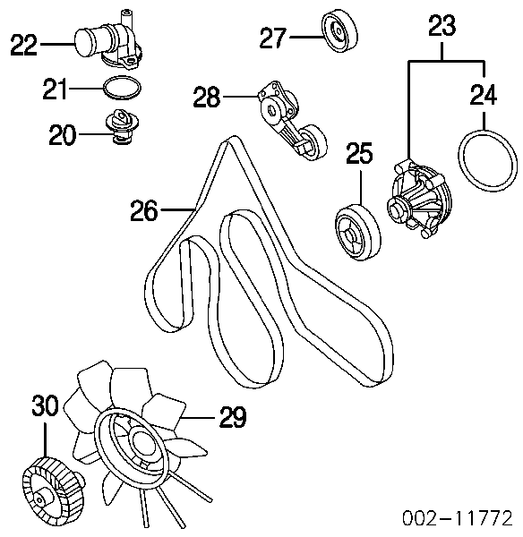 Correia dos conjuntos de transmissão Ford 1027405 preço, a partir de 14,90 USD