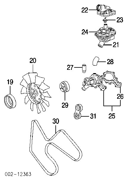 1025491 Ford Termostato