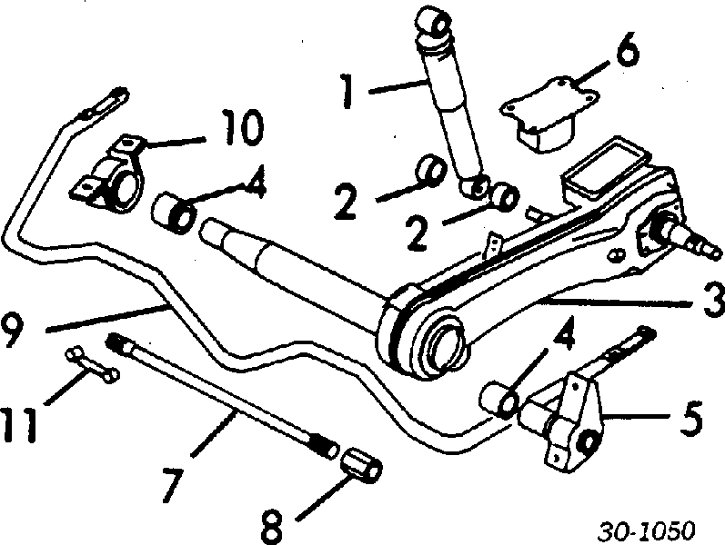 814677 Fiat/Alfa/Lancia Bloco silencioso de amortecedor traseiro