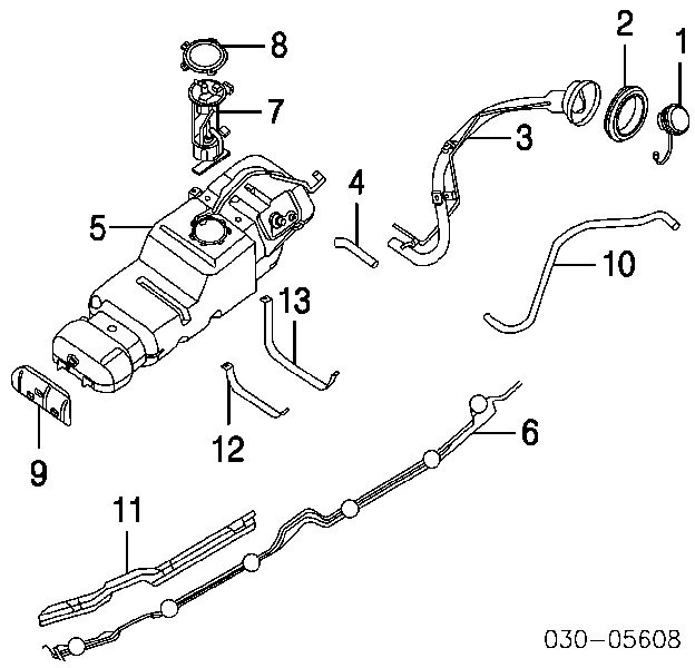 17040ZQ60A Nissan/Infiniti Módulo de bomba de combustível com sensor do nível de combustível
