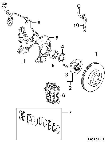 Sapatas do freio dianteiras de disco Honda 45022SCVA01 preço, a partir de 27,86 USD