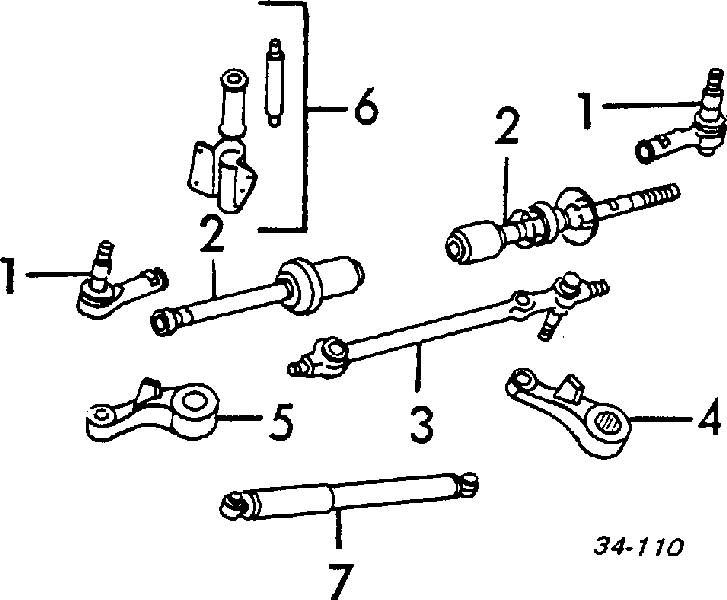 8970393261 Honda Braço oscilante de pêndulo
