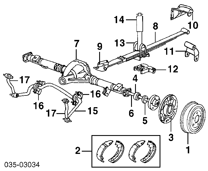 Sapatas do freio traseiras de tambor S23575 Brembo