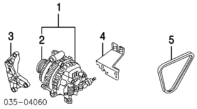 L81318W11 Mazda Polia do gerador
