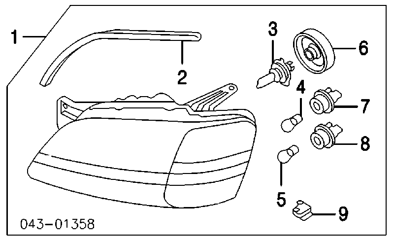 Lâmpada halógena, luzes máximas Subaru 84920PA000 preço, a partir de 14,17 USD
