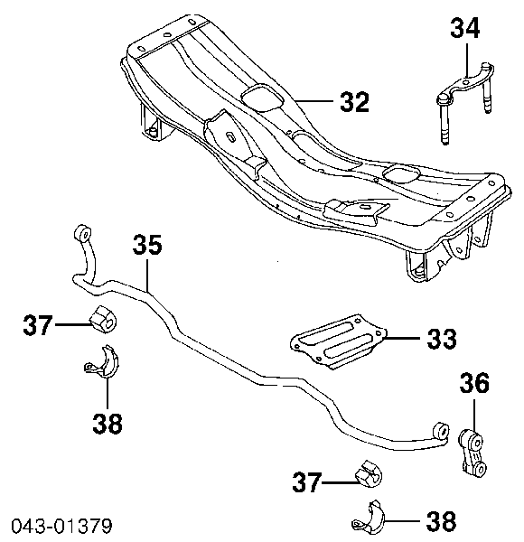 Bucha de estabilizador dianteiro Subaru 20401AC031 preço, a partir de 3,84 USD
