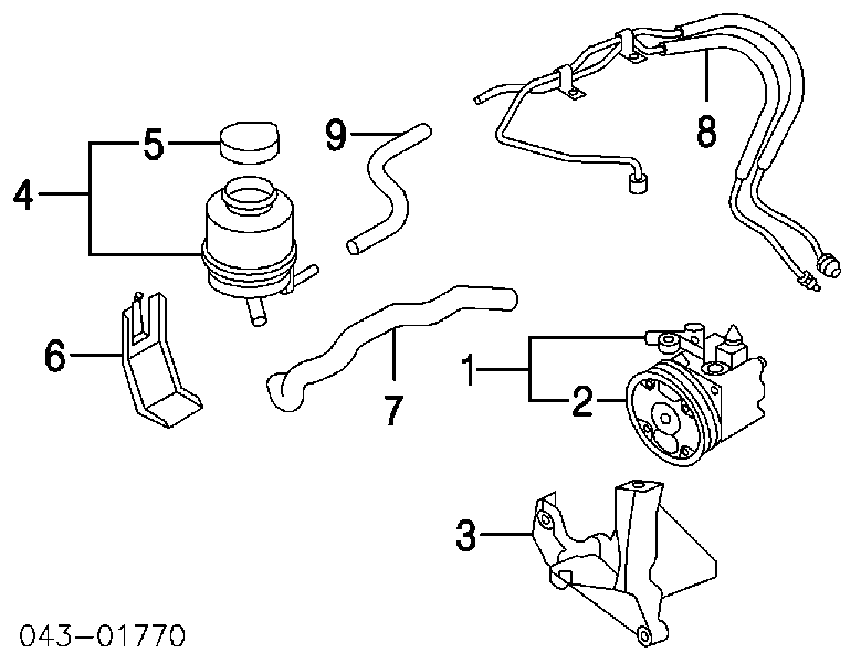 Bomba da Direção hidrâulica assistida Subaru 34401AE003 preço, a partir de 197,50 USD