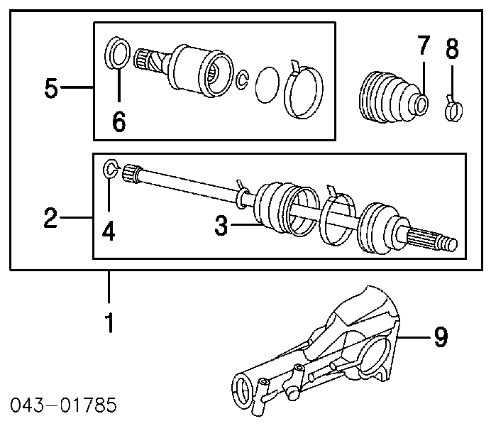 23242GA410 Subaru Braçadeira da bota de proteção de junta homocinética, universal