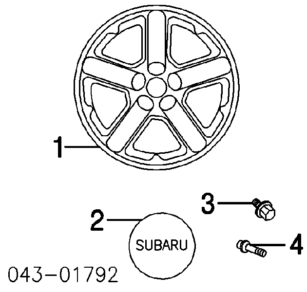 Compre 28171AG000 Subaru Porca de roda