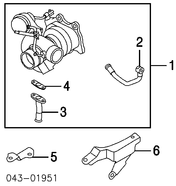 15196AA060 Subaru Vedante de mangueira de derivação de óleo de turbina
