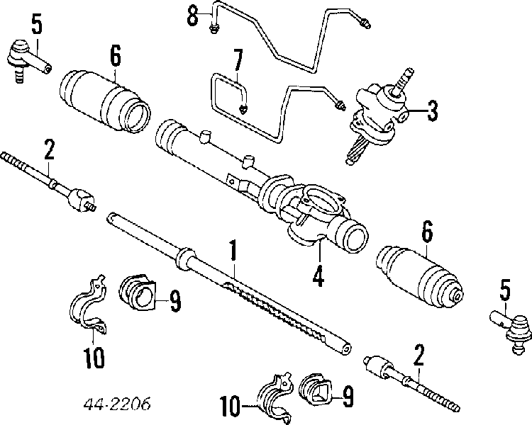 Cremalheira da direção Toyota Celica  T16