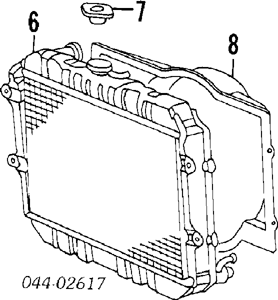 1636154020 Toyota Difusor do radiador de aparelho de ar condicionado