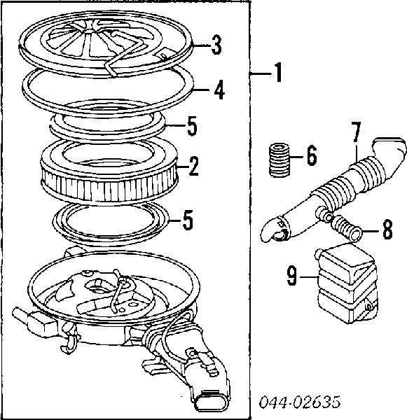 1780141090 Toyota Filtro de ar
