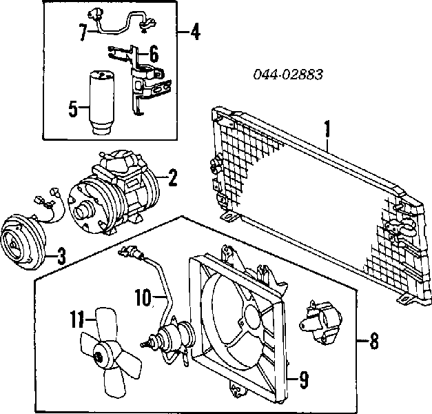 Radiador de aparelho de ar condicionado Toyota Camry preço, a partir de 117,61 USD