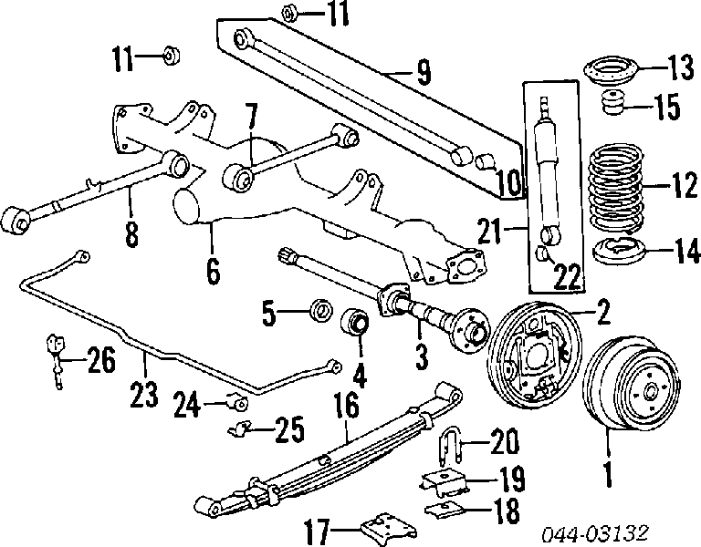0442130012 Toyota Rolamento de cubo traseiro