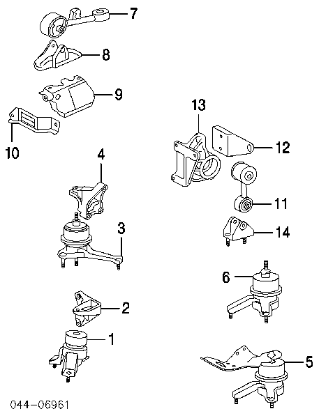 Coxim (suporte) direito de motor Toyota 123620H010 preço, a partir de 66,38 USD