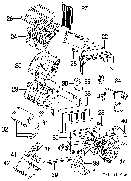 4L1820021 VAG Motor de ventilador de forno (de aquecedor de salão)