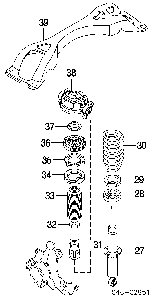 7L6513029E VAG Amortecedor traseiro
