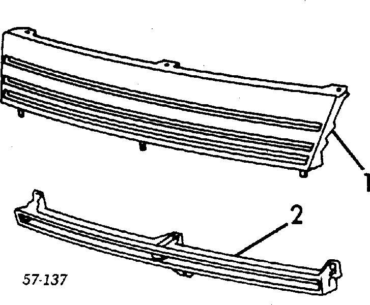 Grelha do radiador Mitsubishi Lancer III C1A,C6A