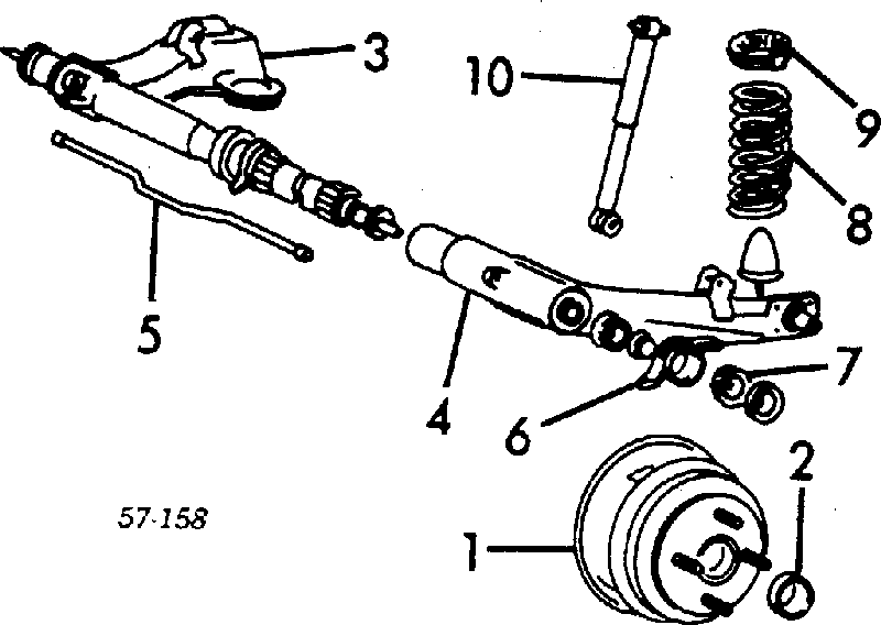 Rolamento de cubo traseiro Mitsubishi Lancer III C1A,C6A