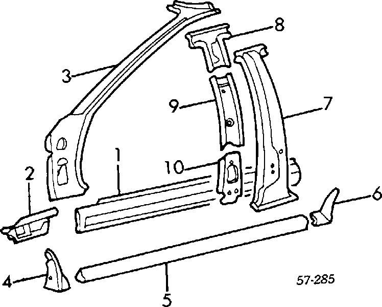 Acesso externo direito Mitsubishi Colt II C1A