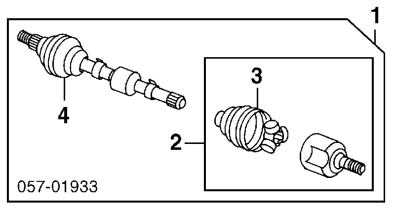 3817A020 Mitsubishi Junta homocinética interna dianteira