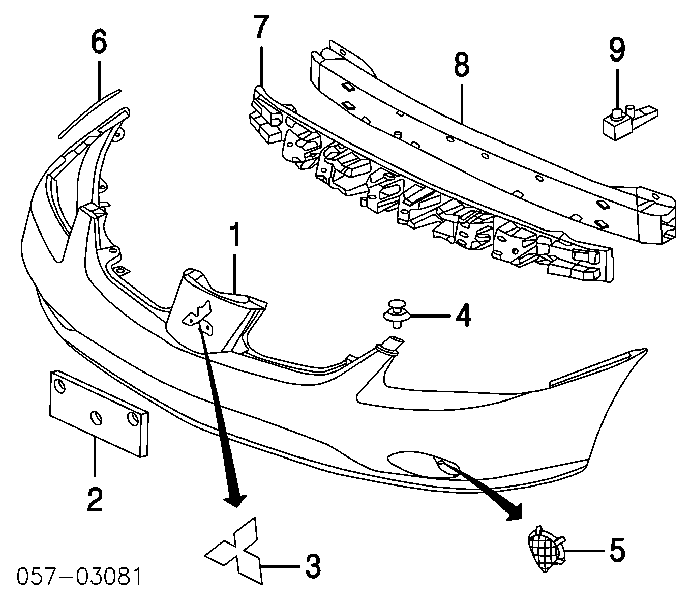 MR283903 Mitsubishi Sensor de temperatura do meio ambiente