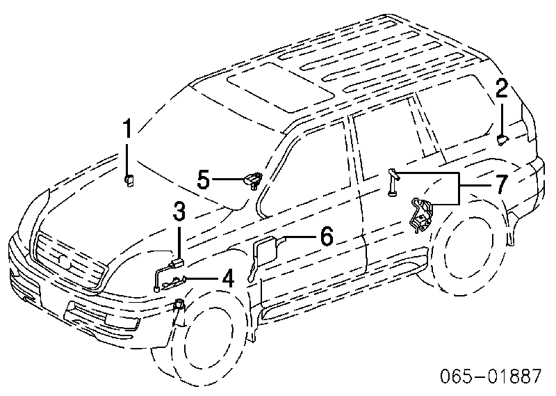 8919130020 Toyota Sensor de posição de pedal de acelerador (de gás)