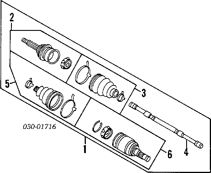 Junta homocinética interna dianteira esquerda Nissan/Infiniti 3971164E00 preço, a partir de 112,78 USD