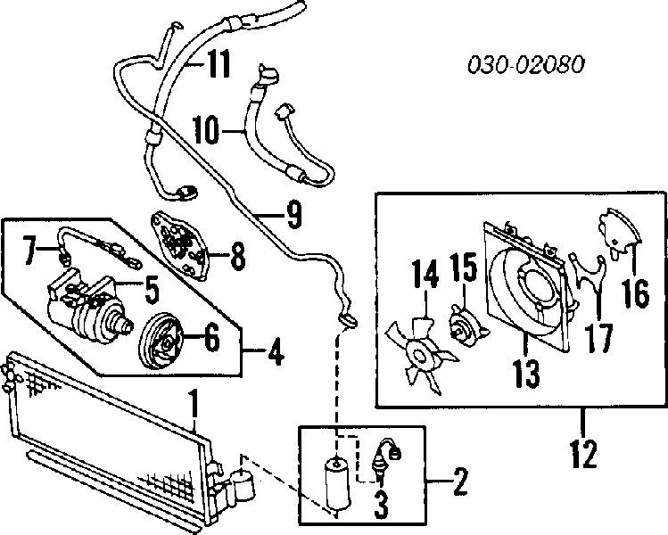 Radiador de aparelho de ar condicionado Nissan Sunny III Y10 ao melhor preço