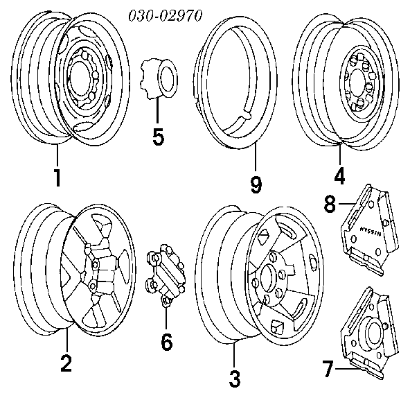 40224V5500 Nissan/Infiniti Porca de roda