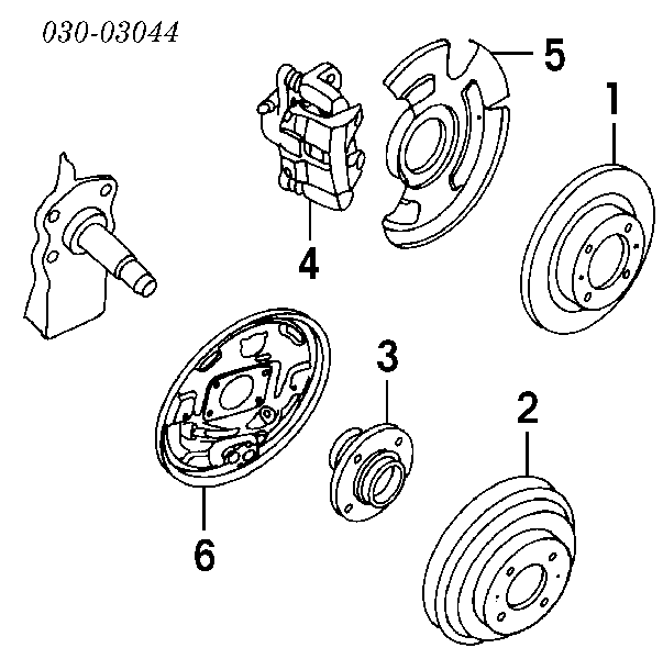 432004B000 Nissan/Infiniti Cubo traseiro