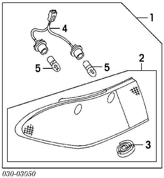 B655389915 Nissan/Infiniti Compactador da luz traseira externa