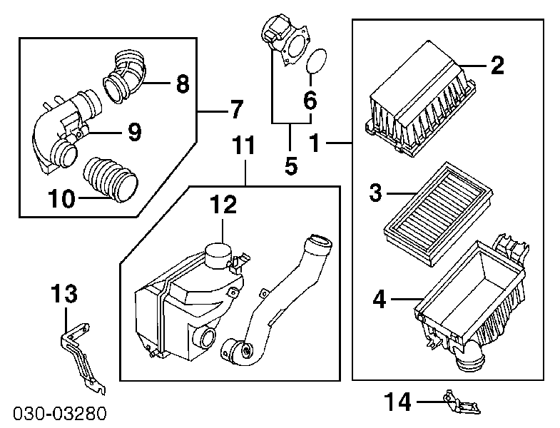 Sensor de fluxo (consumo) de ar, medidor de consumo M.A.F. - (Mass Airflow) Nissan/Infiniti 226802J200 preço, a partir de 66,40 USD