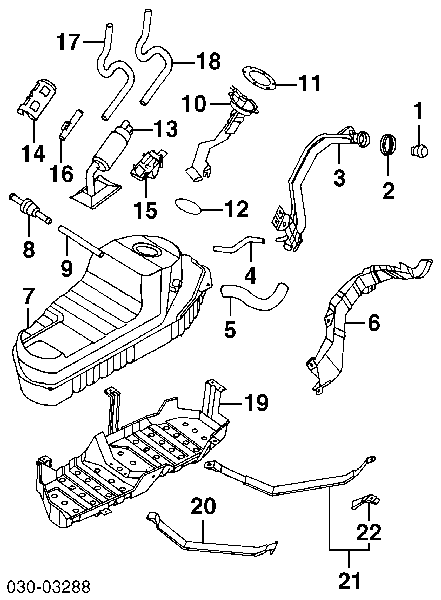 ZL0513350 Mazda Elemento de turbina da bomba de combustível