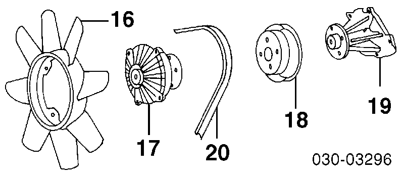 21082C6800 Nissan/Infiniti Acoplamento viscoso de ventilador de esfriamento