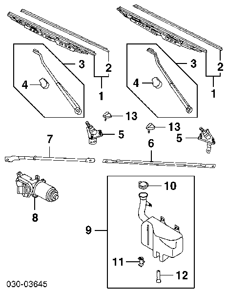28920VE000 Nissan/Infiniti Bomba de motor de fluido para lavador de vidro traseiro