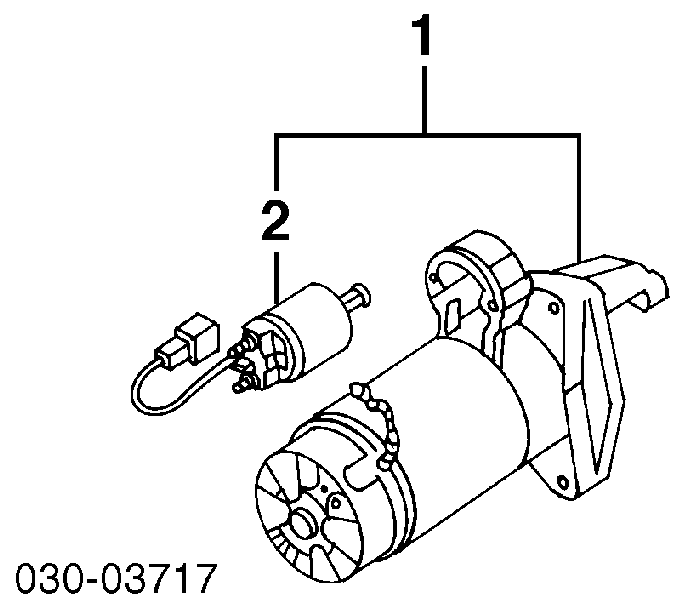 Relê retrator do motor de arranco 668156 WAI