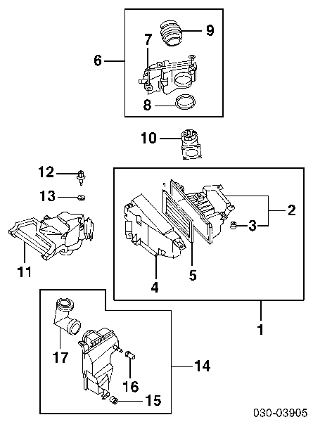 Sensor de fluxo (consumo) de ar, medidor de consumo M.A.F. - (Mass Airflow) Nissan/Infiniti 22680AD200 preço, a partir de 92,53 USD