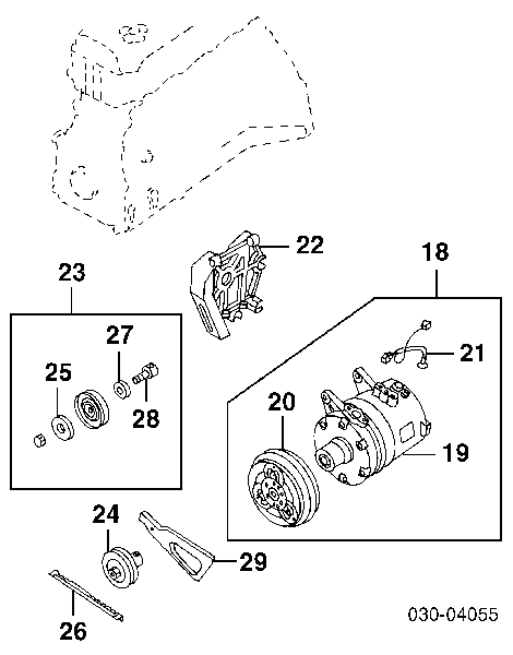 926002J615 Nissan/Infiniti Compressor de aparelho de ar condicionado