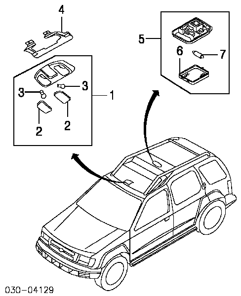 2673689902 Nissan/Infiniti Lâmpada de quebra-luz de iluminação de salão/de cabina