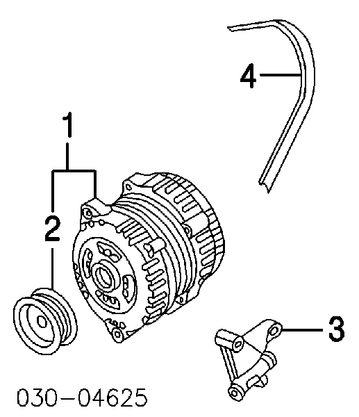 231516N20B Nissan/Infiniti Polia do gerador