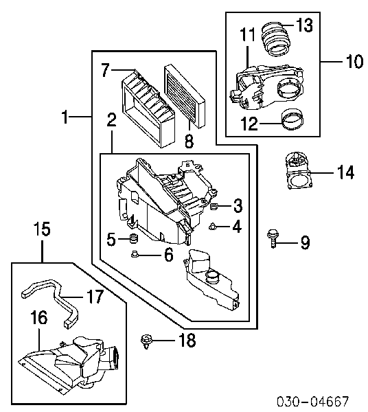 Sensor de fluxo (consumo) de ar, medidor de consumo M.A.F. - (Mass Airflow) Nissan/Infiniti 226804M500 preço, a partir de 43,22 USD