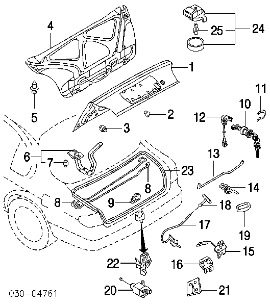 0165802091 Nissan/Infiniti Pára-choque (grade de proteção) da capota