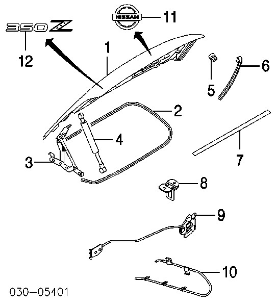 0155310501 Nissan/Infiniti Cápsula (prendedor) de fixação de moldura de pára-brisas