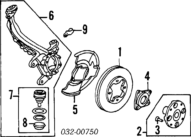 Rolamento de cubo dianteiro GH20260 GMB