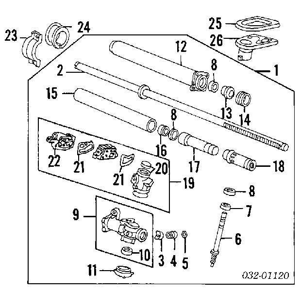 Cremalheira da direção para Honda Civic V EJ