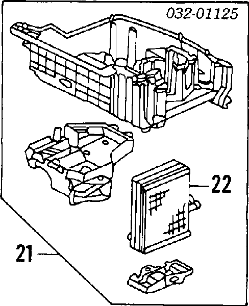 Radiador de forno (de aquecedor) para Honda Accord IV CB3, CB7